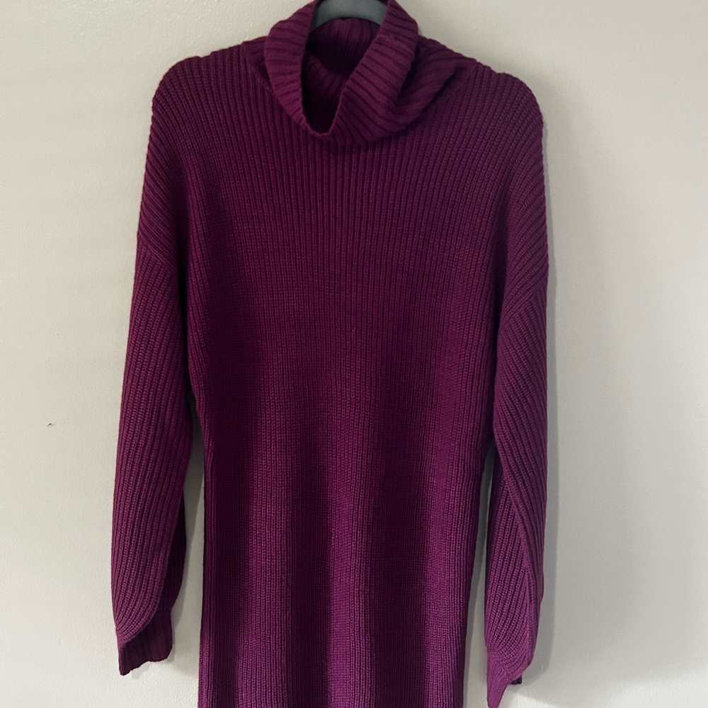 Belle by Kim Gravel Purple Long Sleeve Dress